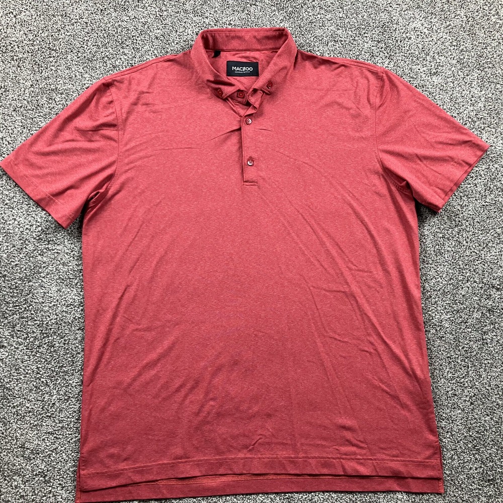Maceoo Shirt Extra Large Polo Short Sleeve Performance Golf Preppy‎ Designer Men